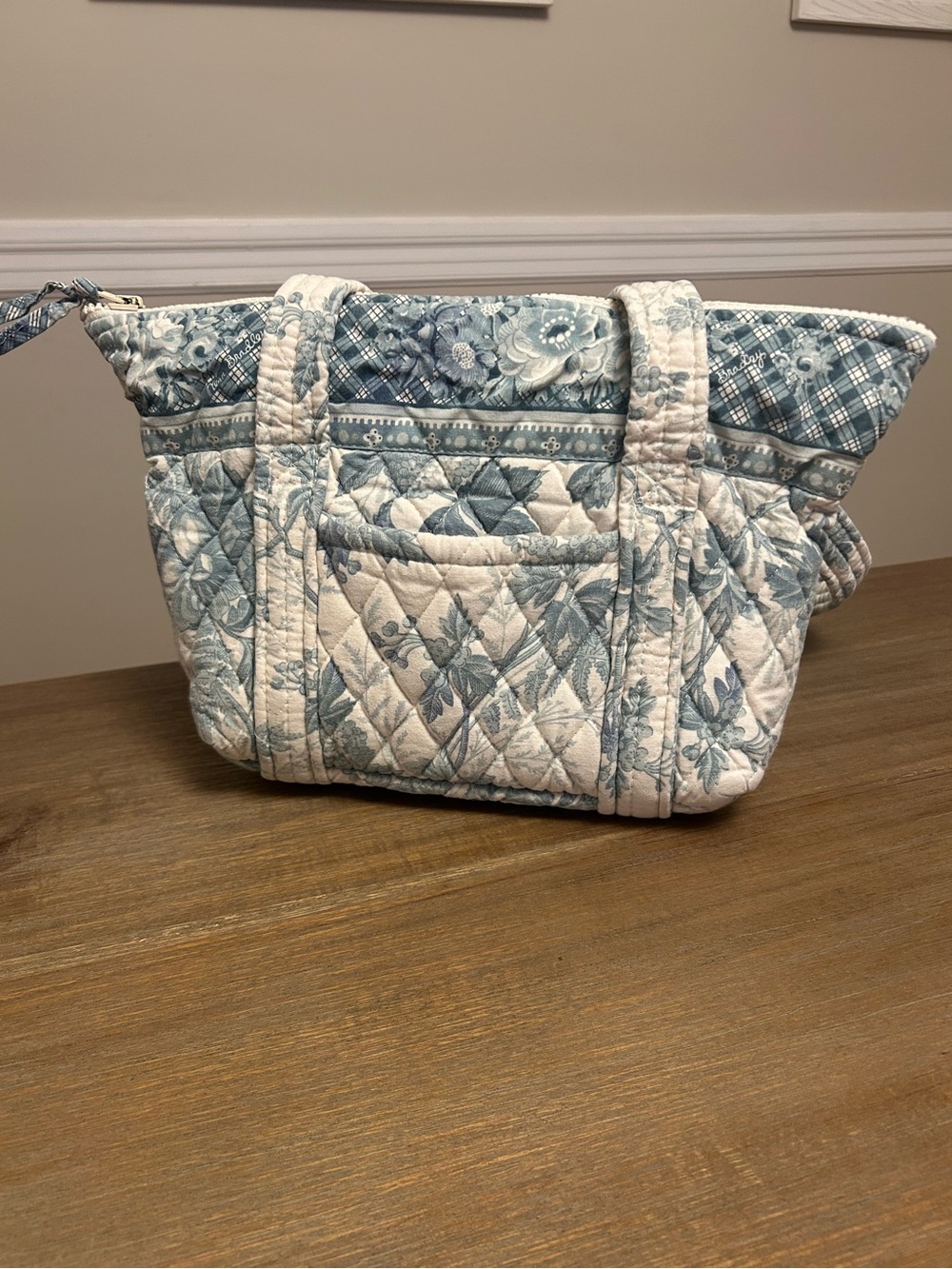 Vera Bradley Blue Toile Paddy Tote - Picture 3 of 10